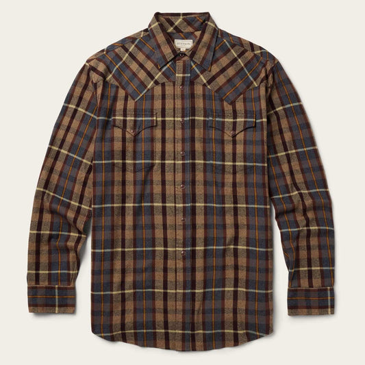 Stetson Brushed Flannel Western Shirt - Stetson - Flyclothing LLC