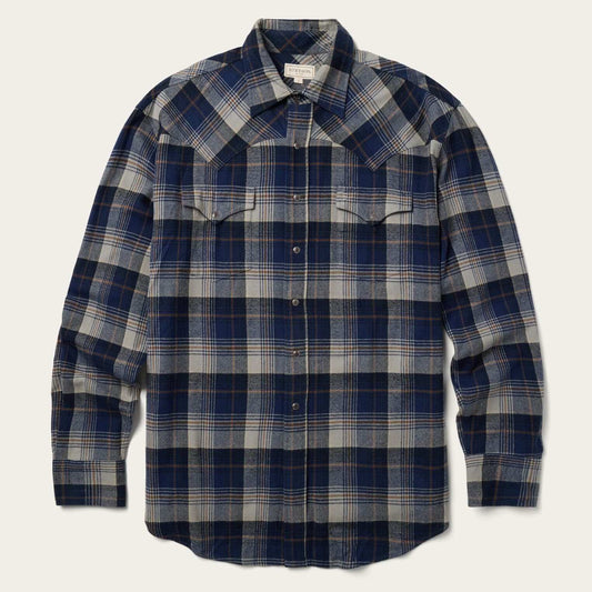 Stetson Brushed Flannel Western Shirt - Stetson - Flyclothing LLC