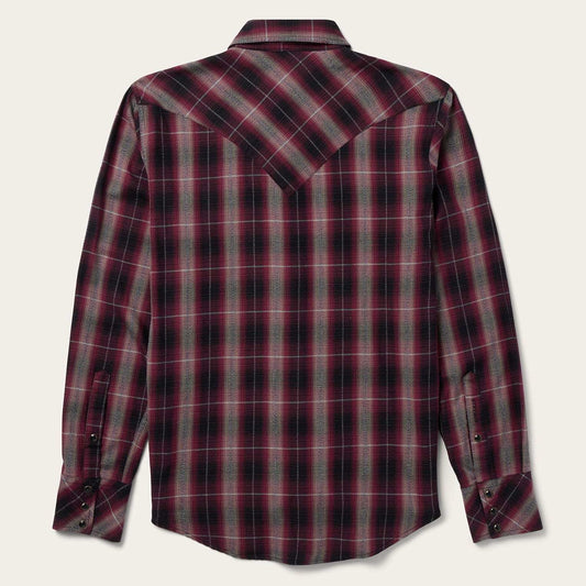 Stetson Red Marl Plaid Western Shirt - Stetson - Flyclothing LLC