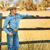 Stetson 1520 Fit Light Wash Jeans With Tacking - Stetson - Flyclothing LLC