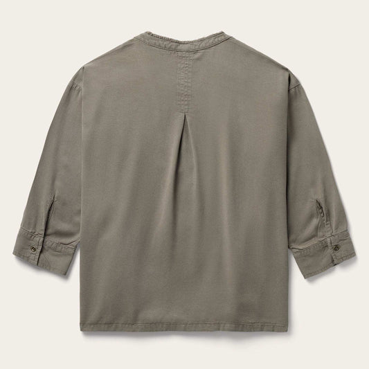 Stetson Olive Twill Peasant Blouse - Stetson - Flyclothing LLC