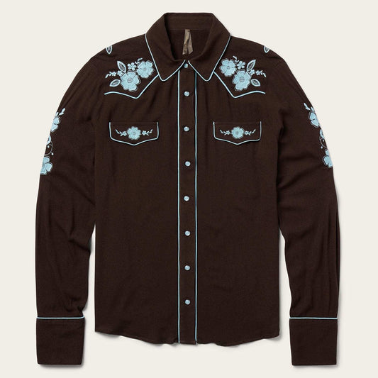 Stetson Embroidered Retro Western Shirt - Stetson - Flyclothing LLC