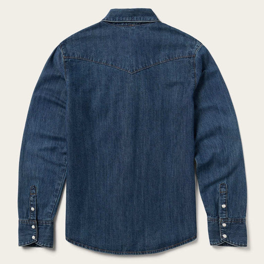 Stetson Dark Denim Snap Western Shirt - Stetson - Flyclothing LLC