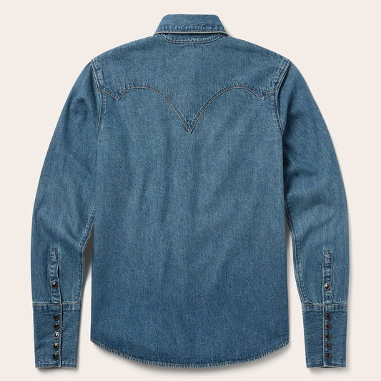 Stetson Chocolate Snap Western Denim Shirt - Stetson - Flyclothing LLC