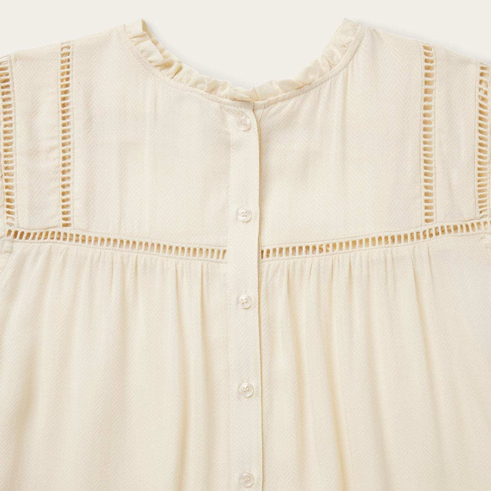 Stetson Cream Herringbone Blouse - Stetson - Flyclothing LLC