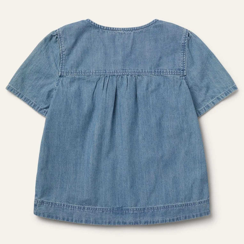 Stetson Short-Sleeved Denim Blouse - Stetson - Flyclothing LLC
