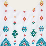 Stetson Bright Schiffli Embroidered White Cotton Lawn Dress - Stetson - Flyclothing LLC