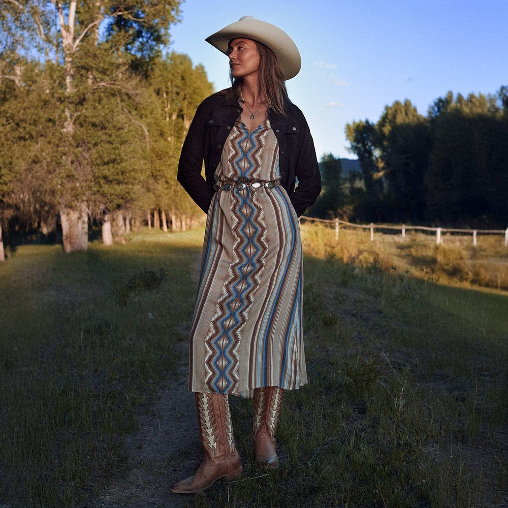 Stetson Sand Serape Print Dress - Stetson - Flyclothing LLC