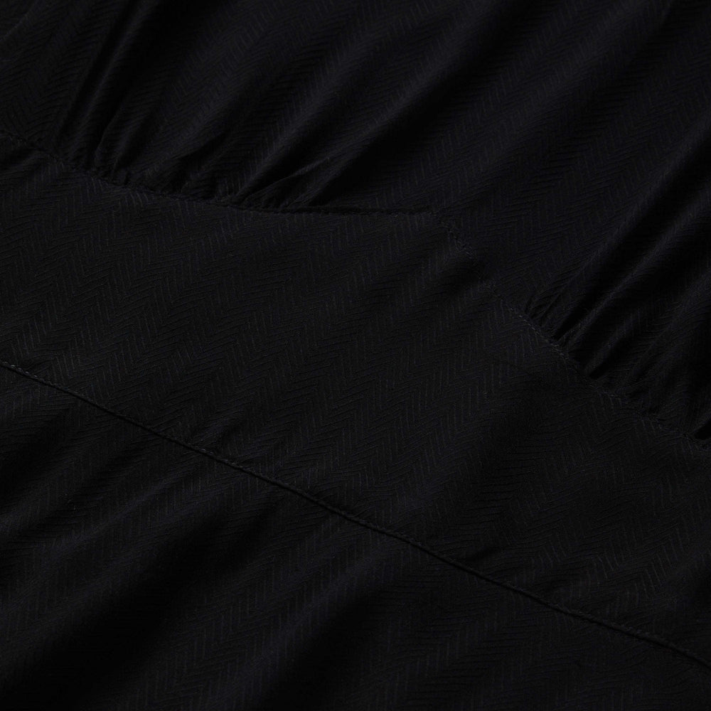 Stetson Black Herringbone Twill Midi Dress - Stetson - Flyclothing LLC