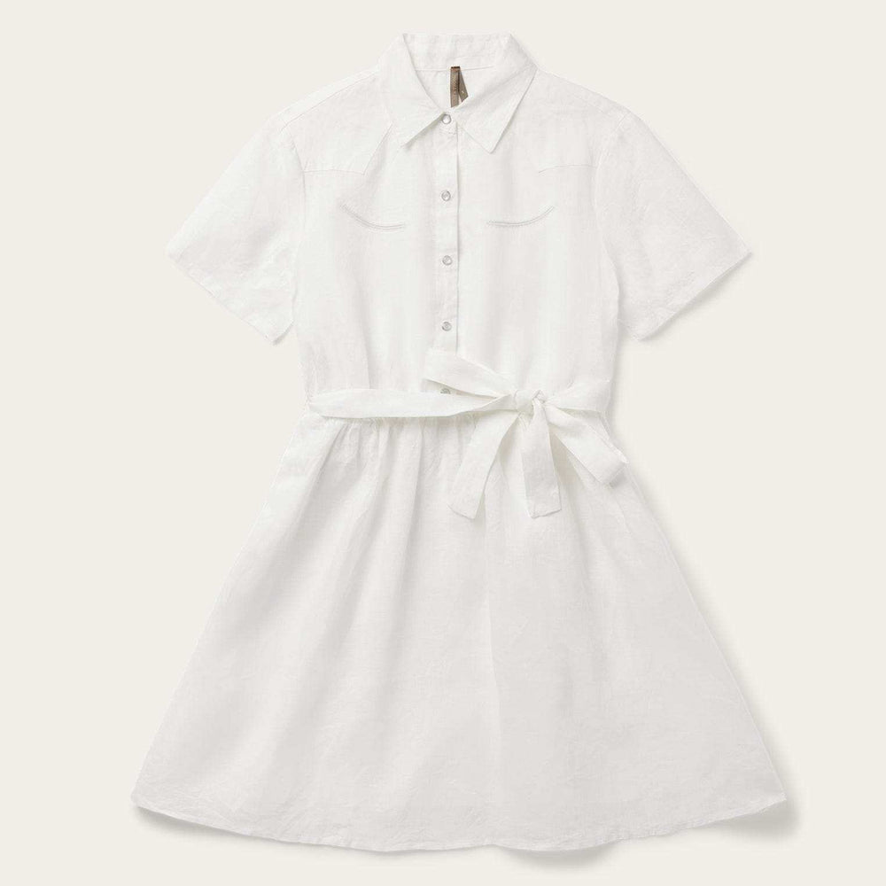 Stetson White Linen Shirt Dress - Stetson - Flyclothing LLC