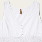 Stetson White Cotton Lawn Sleeveless Dress - Stetson - Flyclothing LLC
