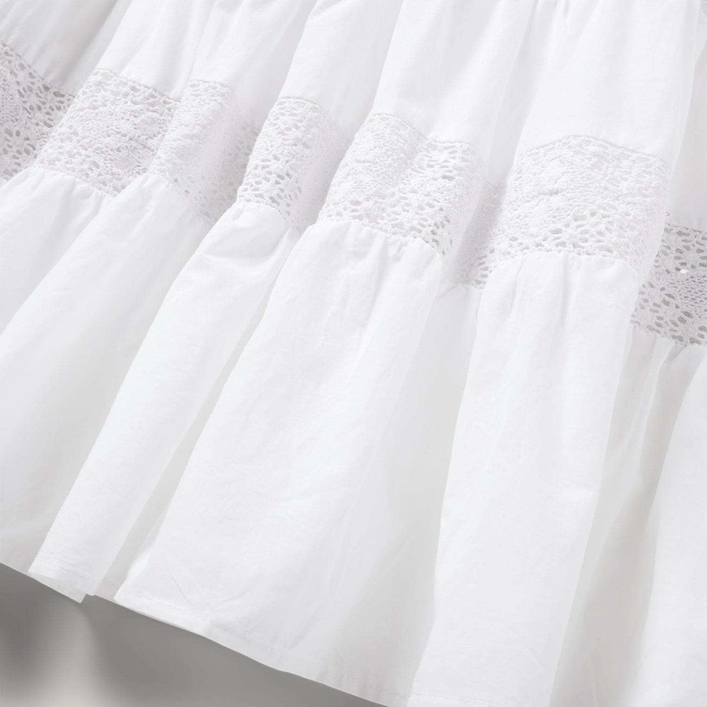 Stetson White Cotton Lawn Sleeveless Dress - Stetson - Flyclothing LLC