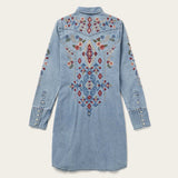 Stetson Embroidered Denim Shirt Dress - Stetson - Flyclothing LLC