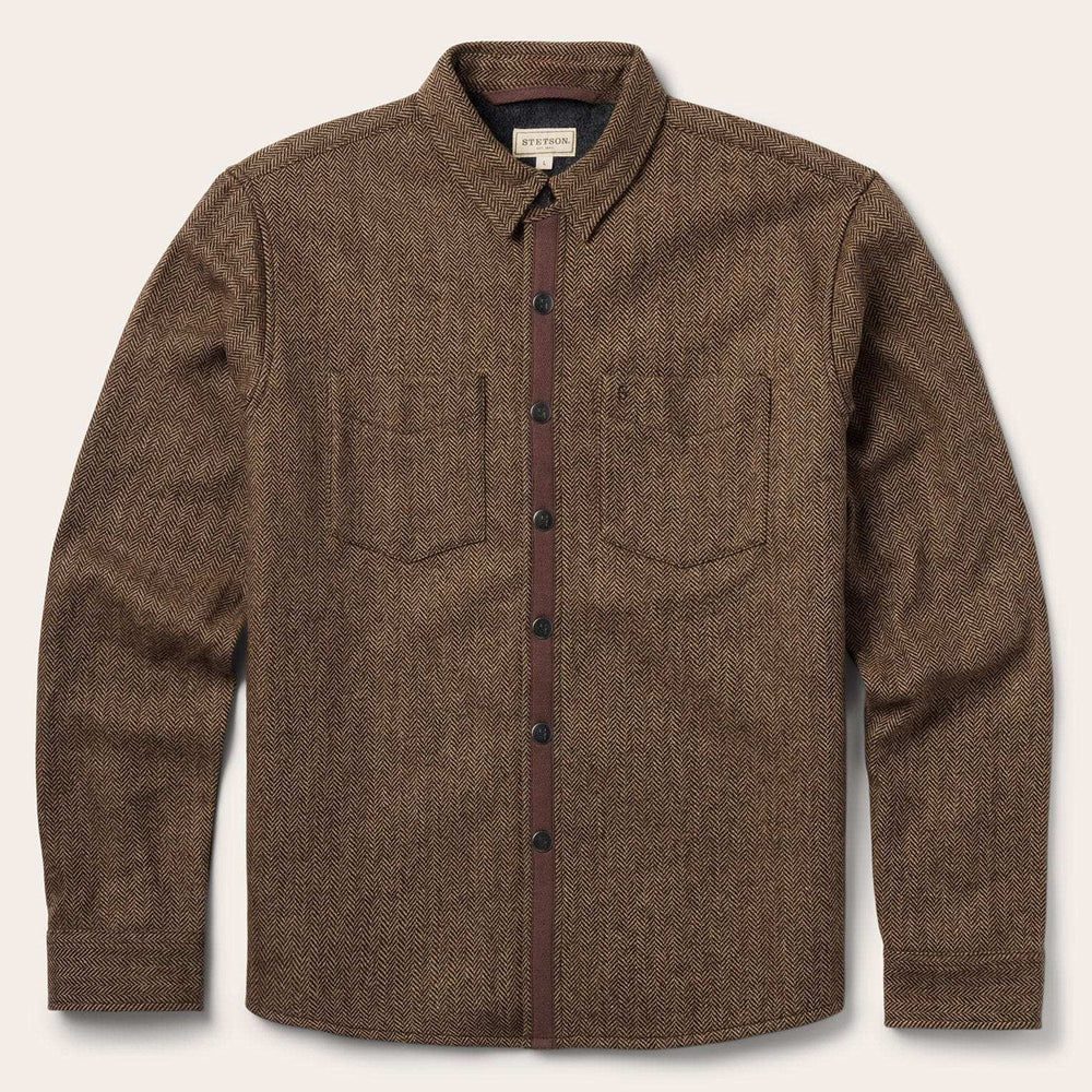 Stetson Herringbone Shirt Jacket - Stetson - Flyclothing LLC