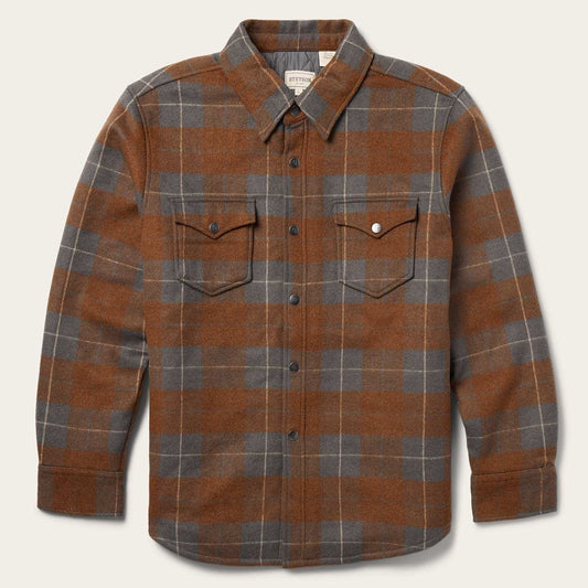 Stetson Plaid Western Shirt Jacket - Stetson - Flyclothing LLC