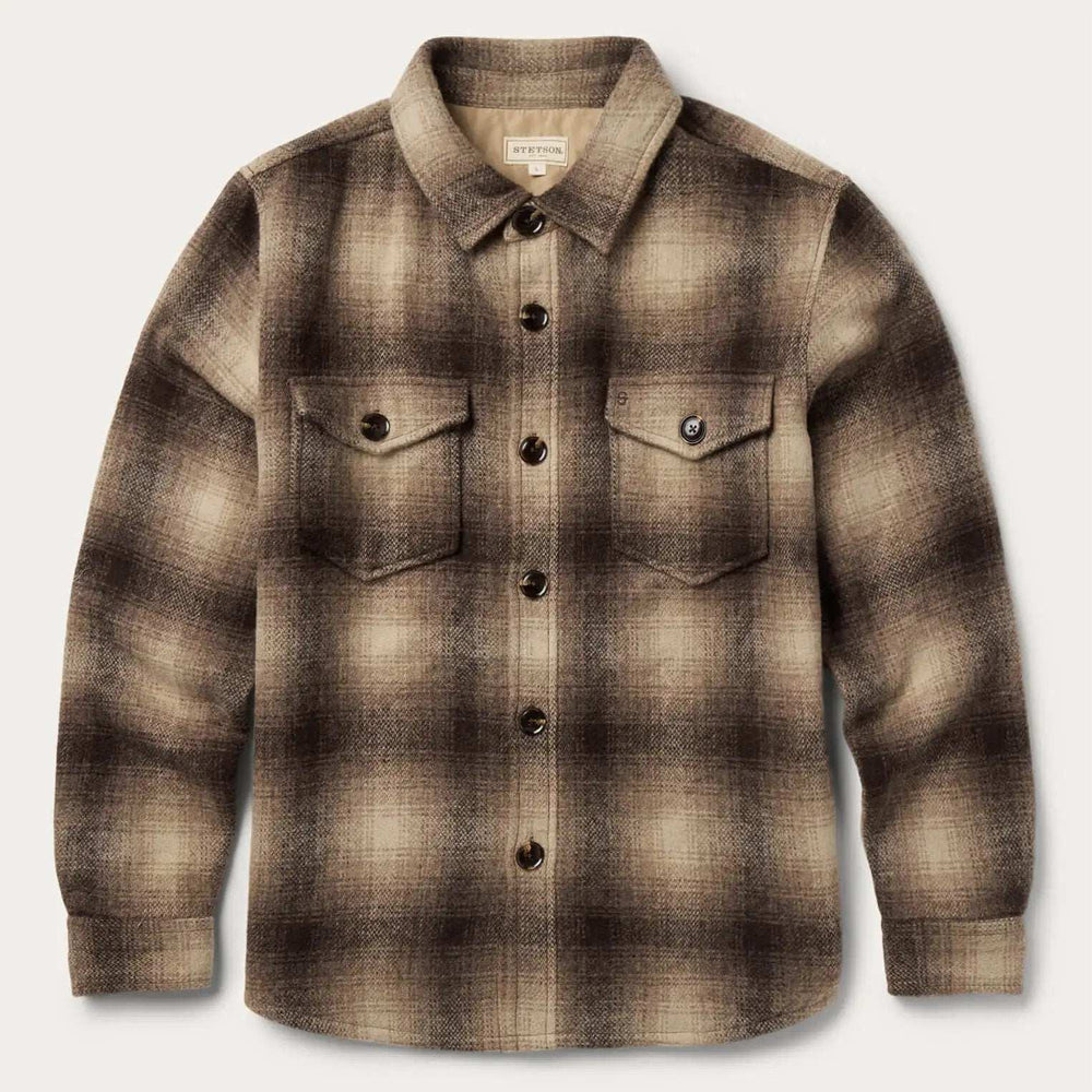 Stetson Wool Plaid Shirt Jacket - Stetson - Flyclothing LLC