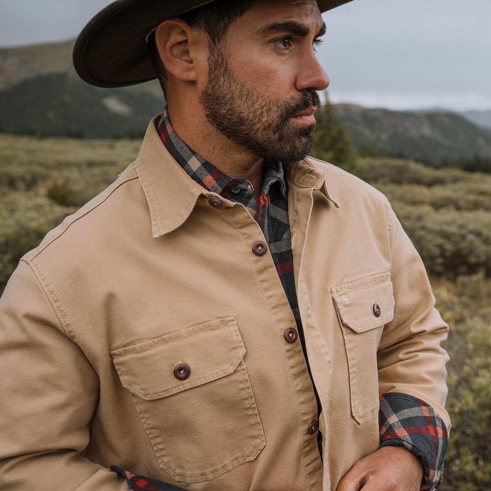 Stetson Camel Stretch Canvas Shirt Jacket - Stetson - Flyclothing LLC
