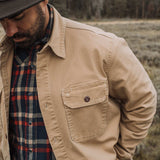 Stetson Camel Stretch Canvas Shirt Jacket - Stetson - Flyclothing LLC