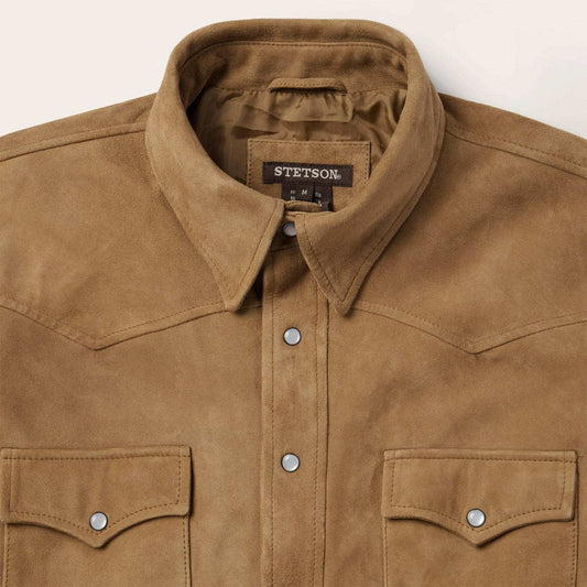 Stetson Suede Leather Shirt Jacket - Stetson - Flyclothing LLC