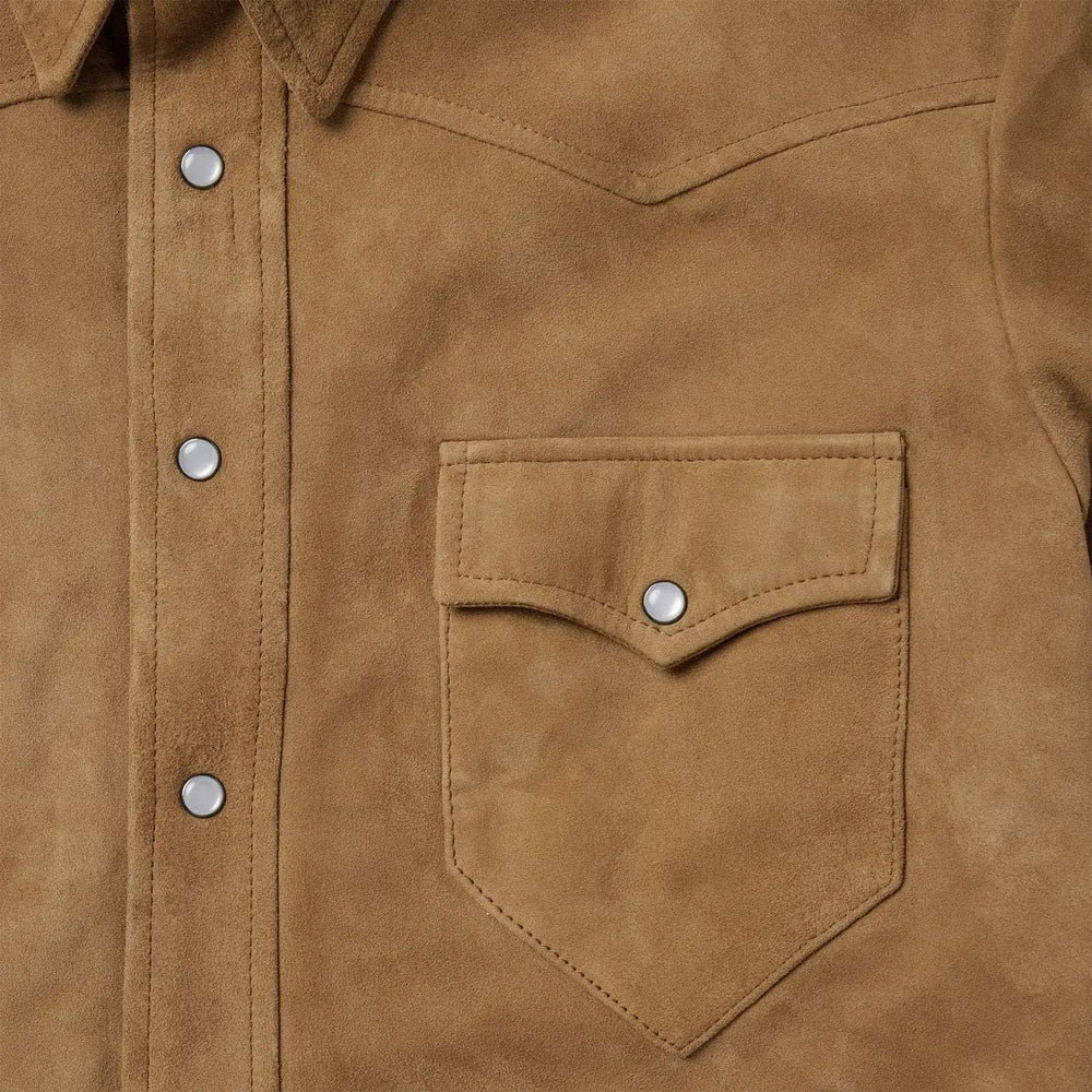 Stetson Suede Leather Shirt Jacket - Stetson - Flyclothing LLC