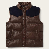 Stetson Quilted Leather Vest - Stetson - Flyclothing LLC
