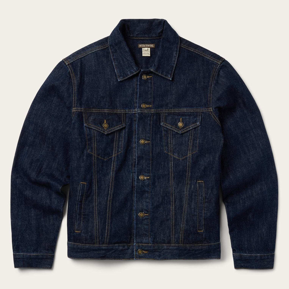 Stetson Raw Denim Trucker Jacket - Stetson - Flyclothing LLC