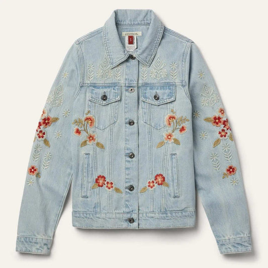 Stetson Embroidered Denim Jacket - Stetson - Flyclothing LLC