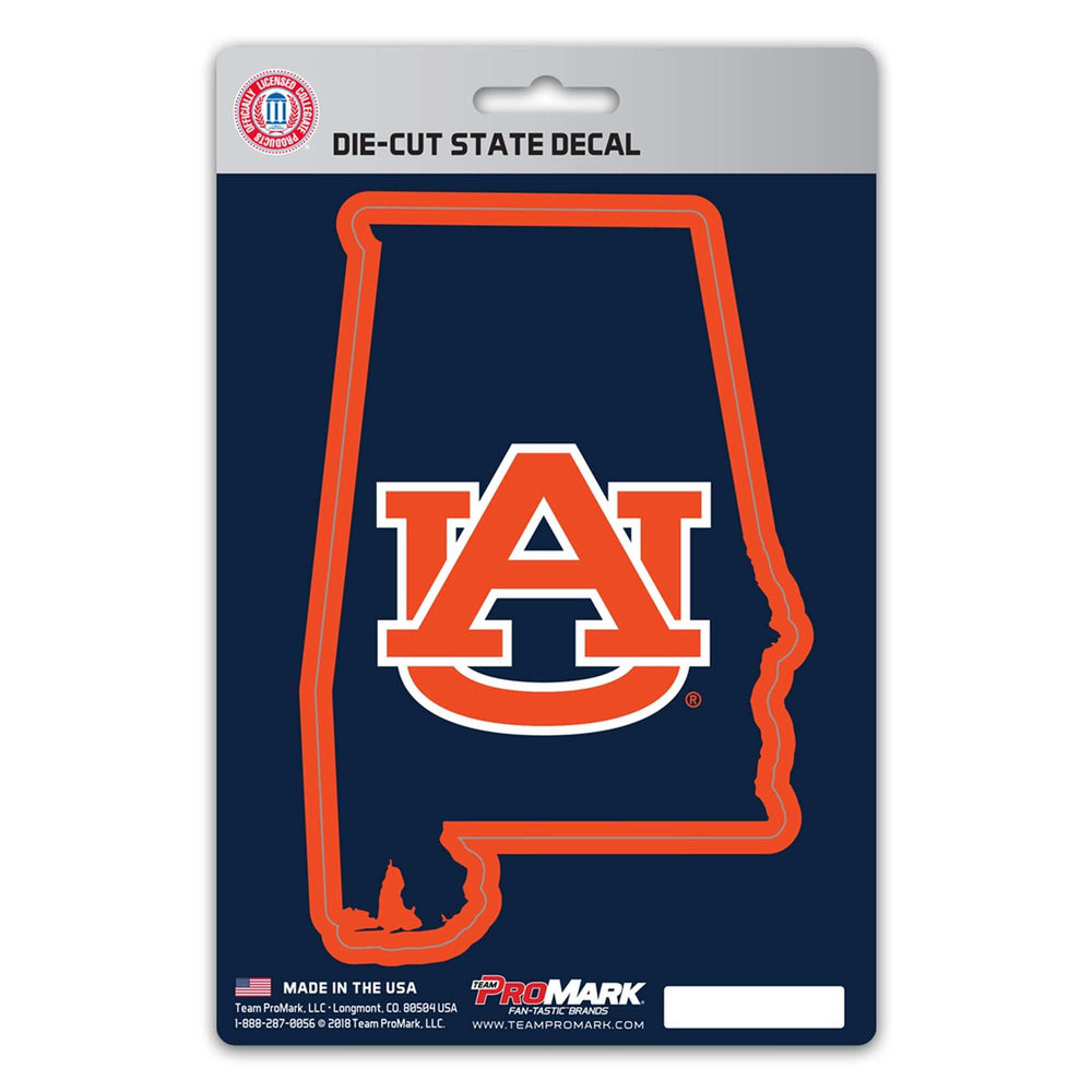 Auburn University State Shape Decal - Logo Brands - Flyclothing LLC