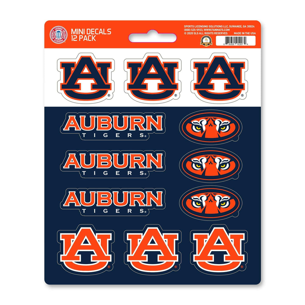 Auburn University Mini Decal 12-pk - Logo Brands - Flyclothing LLC