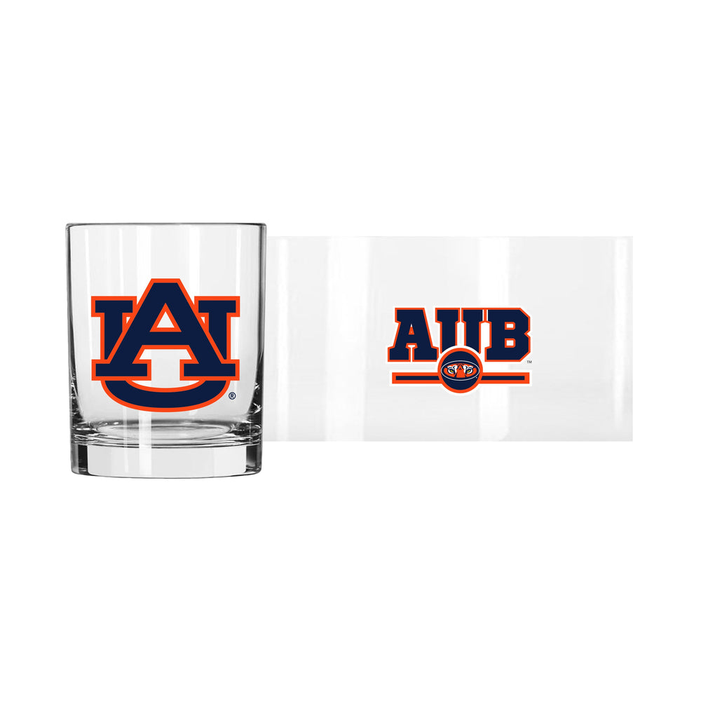 Auburn 14oz Letterman Rocks Glass - Logo Brands - Flyclothing LLC
