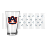 Auburn 16oz Satin Etch Pint Glass - Logo Brands - Flyclothing LLC
