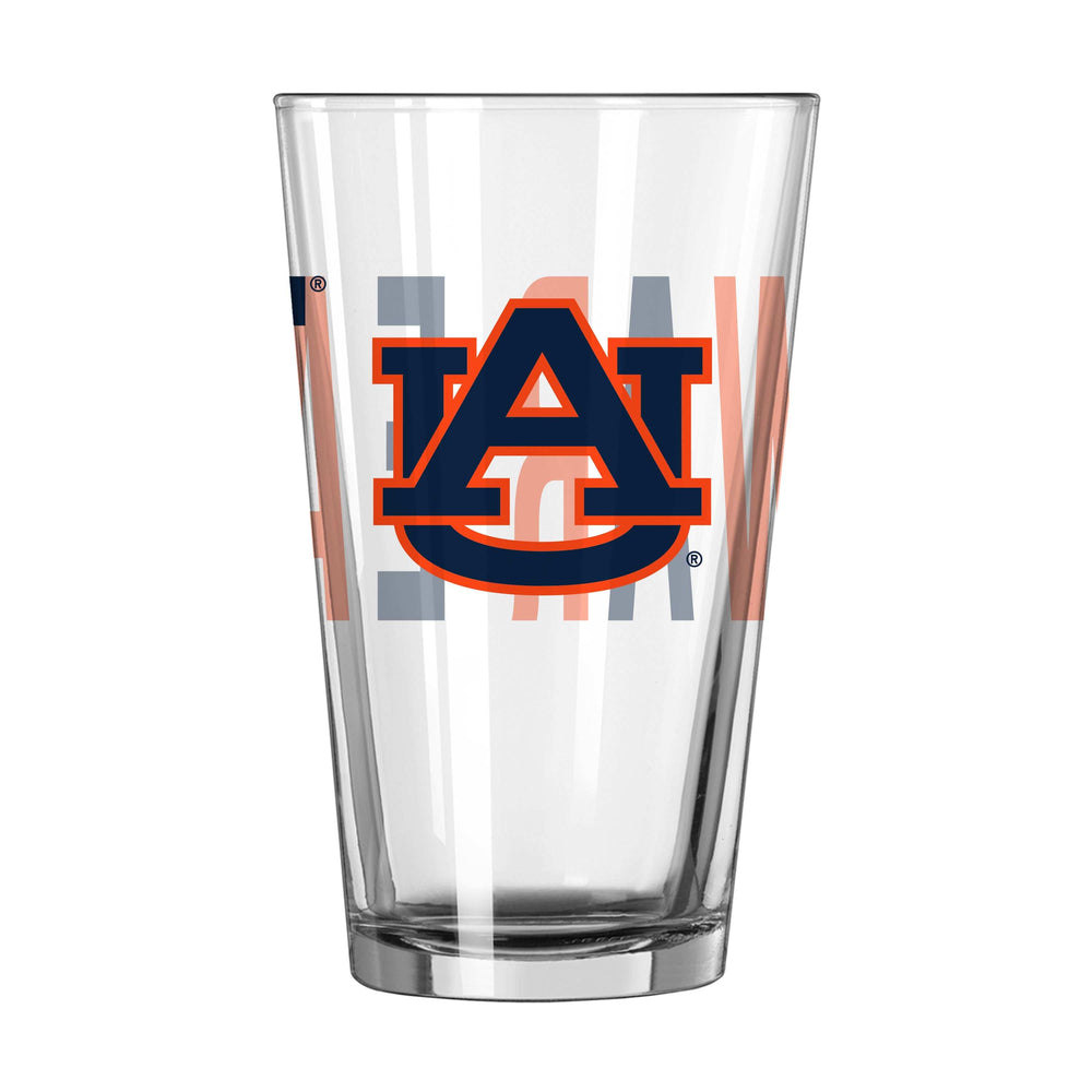 Auburn 16oz Overtime Pint Glass - Logo Brands - Flyclothing LLC