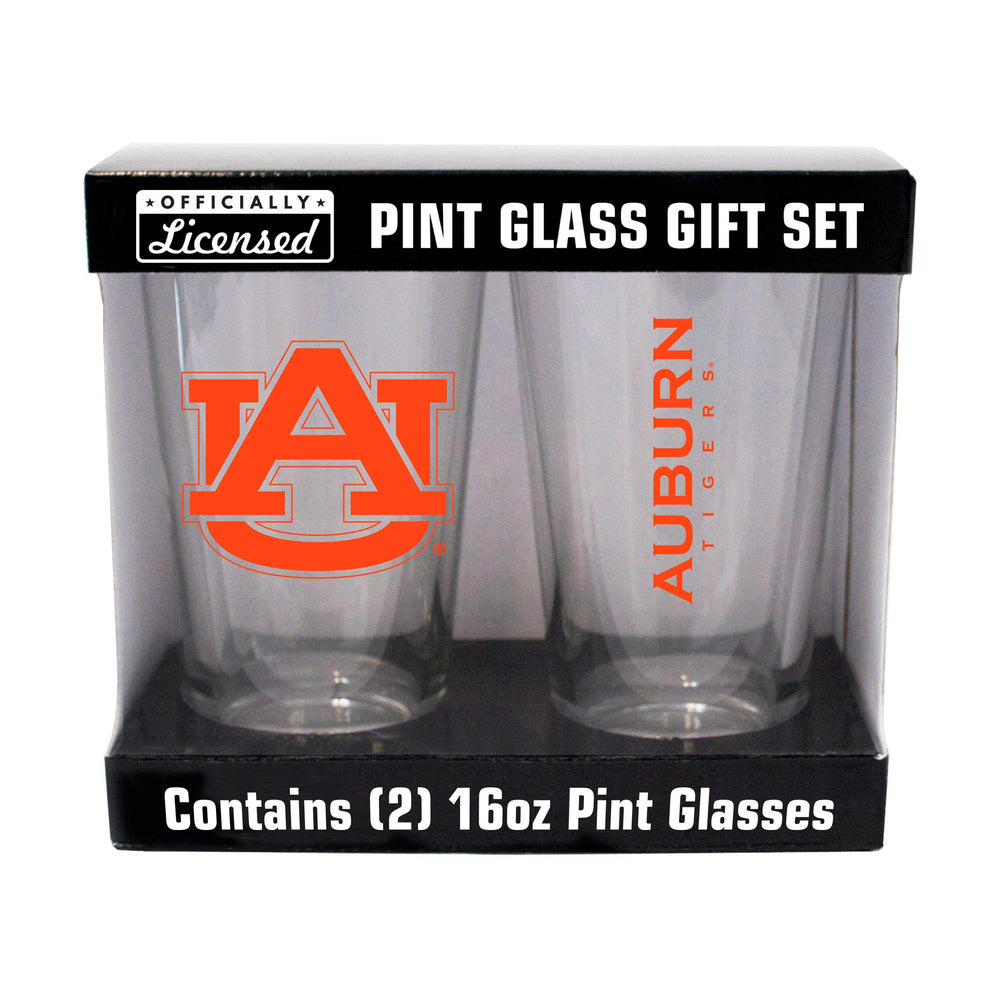 Auburn 16oz Gameday Pint Glass 2 Pack - Logo Brands - Flyclothing LLC