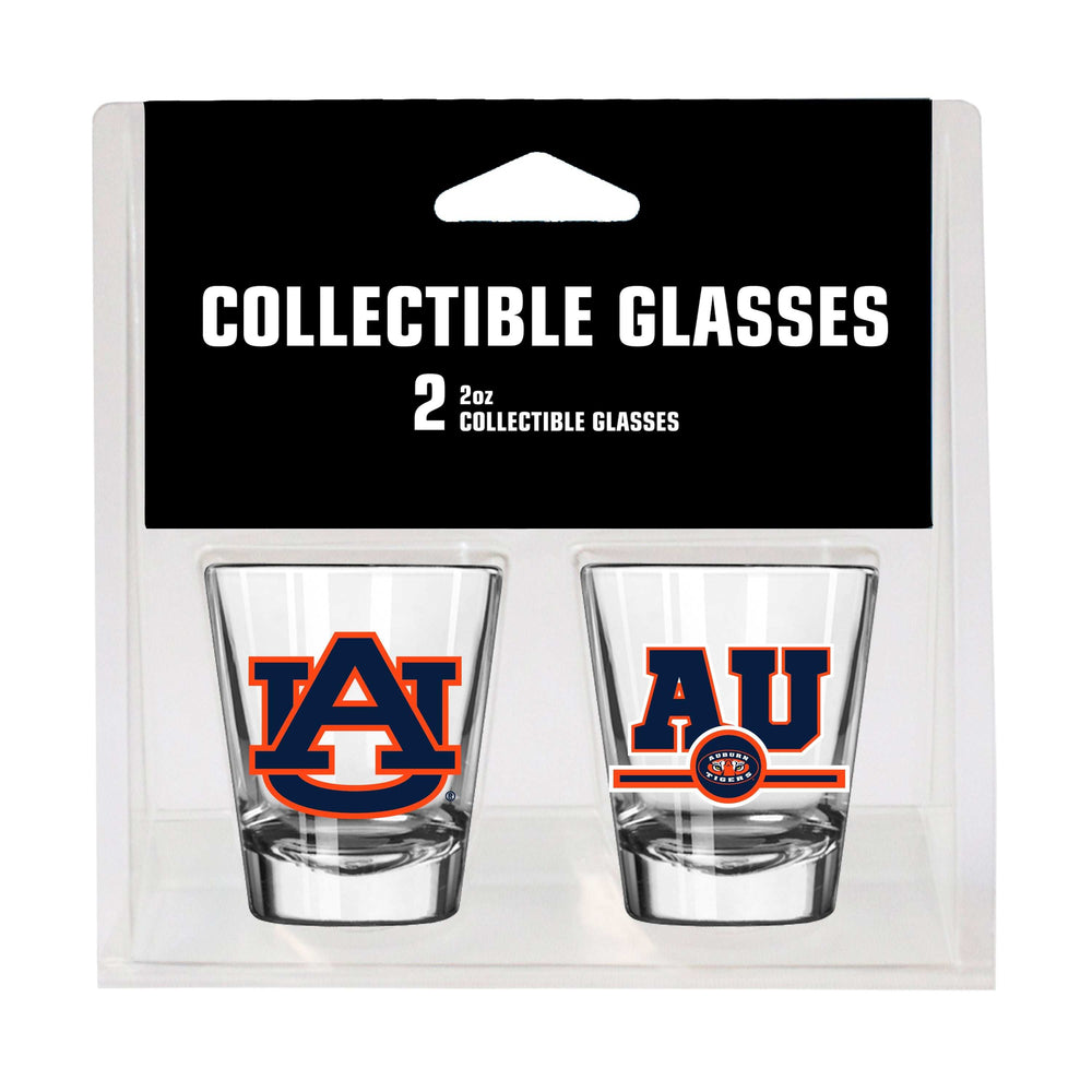 Auburn Campus Colors 2oz Letterman Shot Glass 2 Pack - Logo Brands - Flyclothing LLC