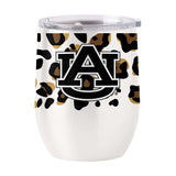 Auburn 16oz Neutral Leopard Stainless Curved Beverage - Logo Brands - Flyclothing LLC