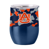 Auburn 16oz Camo Stainless Curved Beverage - Logo Brands - Flyclothing LLC