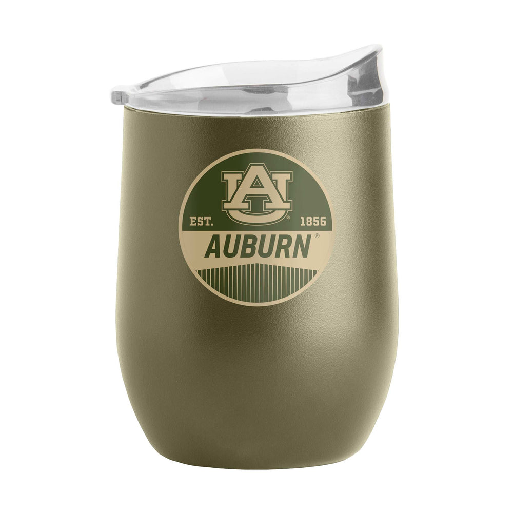 Auburn 16oz Badge Powder Coat Curved Beverage - Logo Brands - Flyclothing LLC