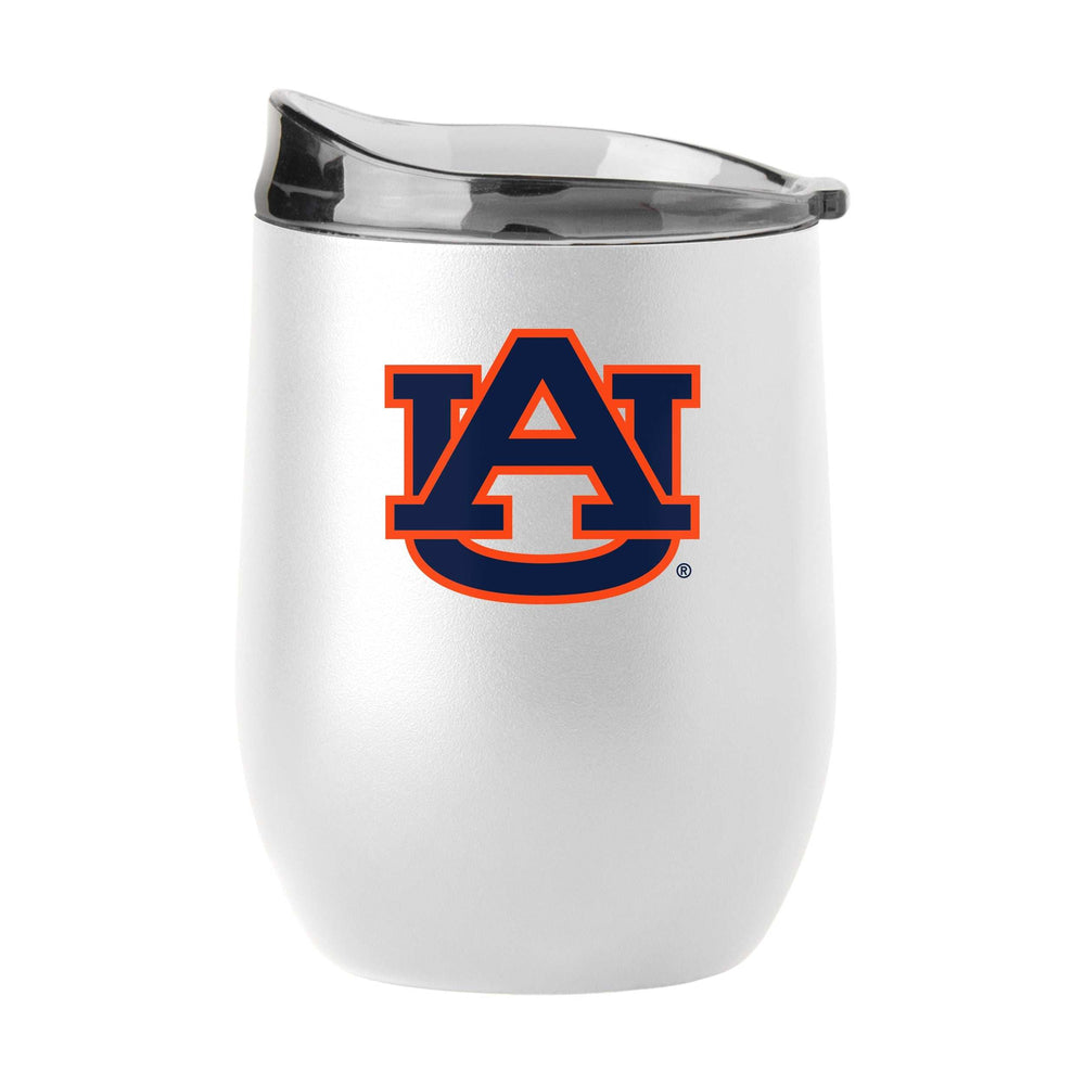 Auburn 16oz Swagger White Powder Coat Curved Beverage - Logo Brands - Flyclothing LLC