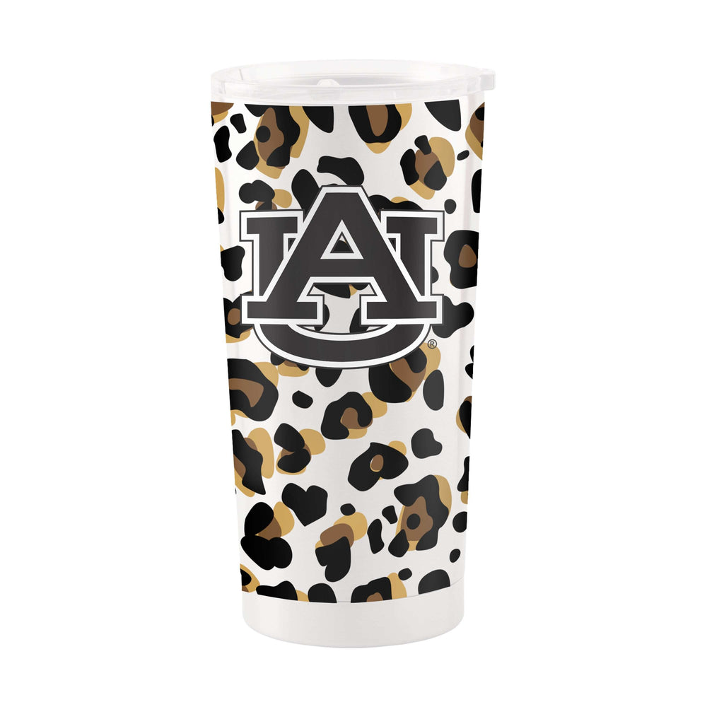 Auburn 20oz Neutral Leopard Stainless Steel Tumbler - Logo Brands - Flyclothing LLC