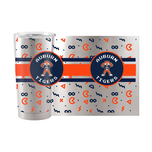 Auburn 20oz Pixel Tiger Stainless Tumbler - Logo Brands - Flyclothing LLC