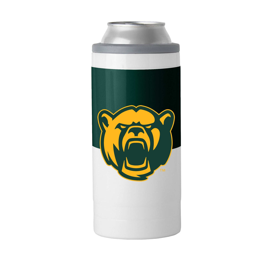 Baylor Colorblock 12oz Slim Can Coolie - Logo Brands - Flyclothing LLC