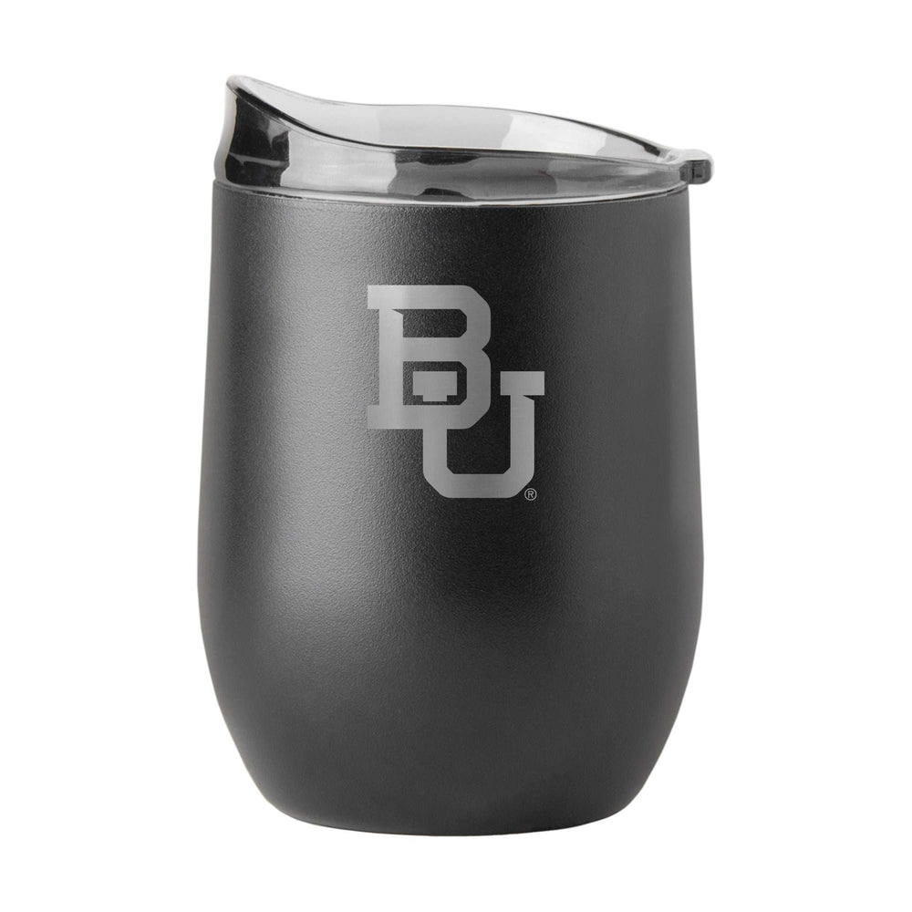 Baylor GunMetal 16oz Black Powder Curved Beverage - Logo Brands - Flyclothing LLC