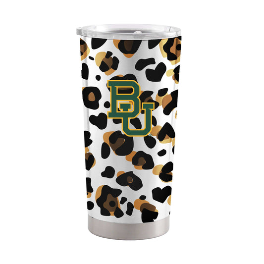 Baylor 20oz Neutral Leopard Stainless Steel Tumbler - Logo Brands - Flyclothing LLC