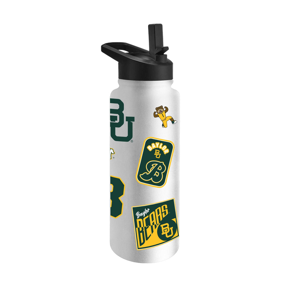 Baylor 34oz White Dreamweave Quencher Bottle - Logo Brands - Flyclothing LLC