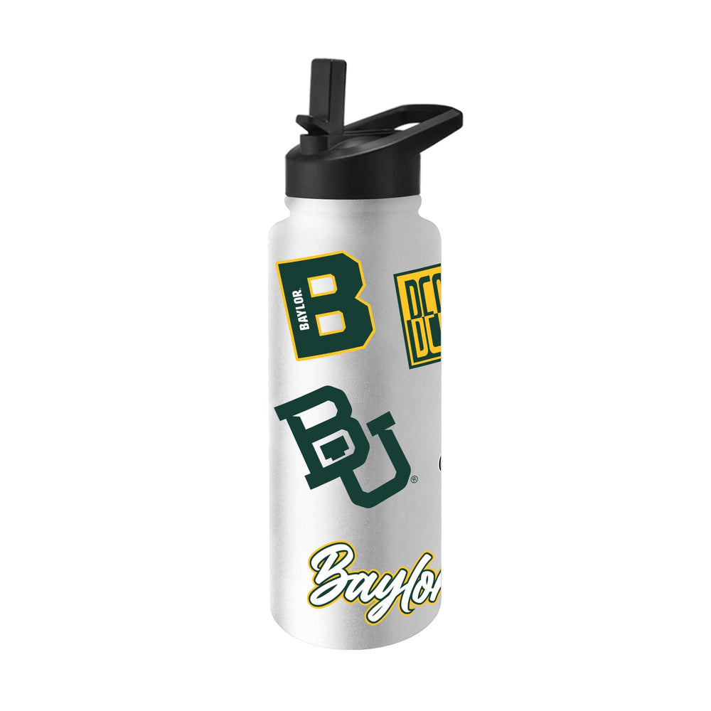 Baylor 34oz White Dreamweave Quencher Bottle - Logo Brands - Flyclothing LLC
