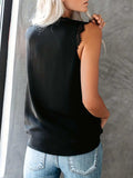 Lace Detail V-Neck Tank - Trendsi - Flyclothing LLC