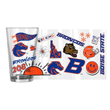 Boise State 16oz Native Pint Glass - Logo Brands - Flyclothing LLC