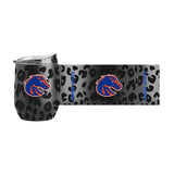 Boise State Leopard 16oz Black Powdercoat Curved Beverage - Logo Brands - Flyclothing LLC