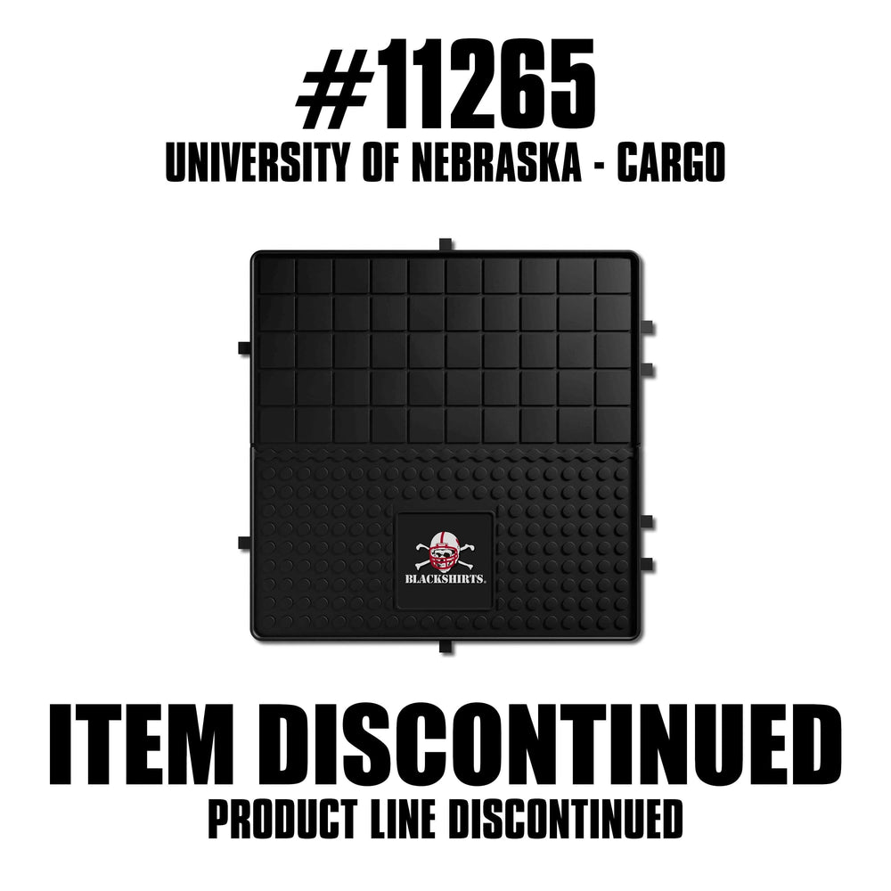Nebraska Cornhuskers Heavy Duty Cargo Mat 31"x31", Blackshirts - Nebraska