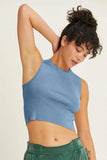 HYFVE Ribbed Knit Cropped Tank - Trendsi - Flyclothing LLC